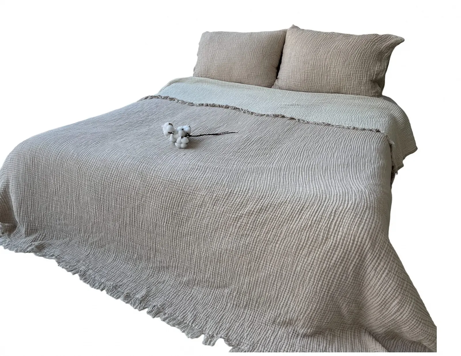 Покривало DEKADRON Бавовна муслін 100% однотонний (King Size 230x260см), фото №3