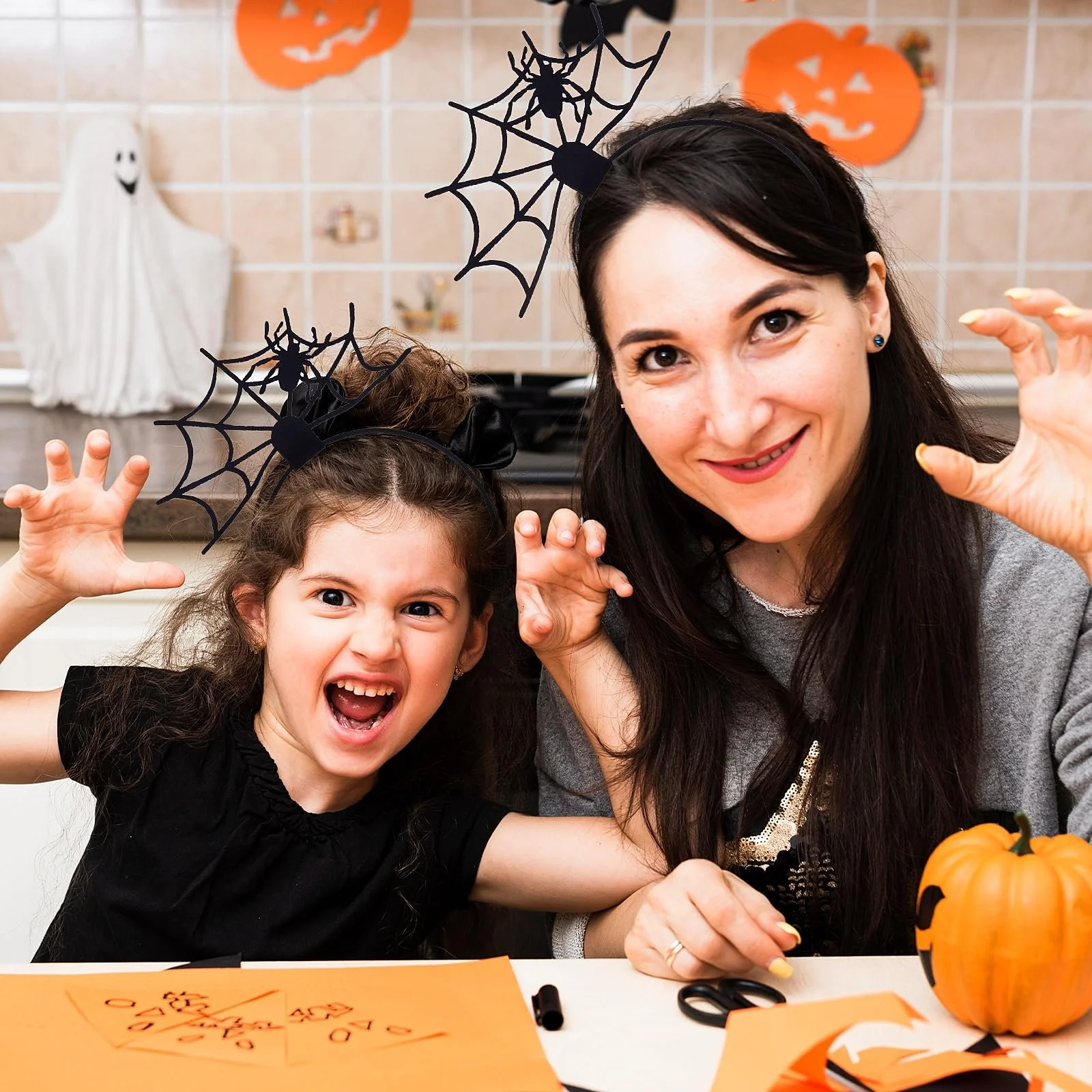 Хэллоуинский обруч с паутиной WLLHY, фото №4