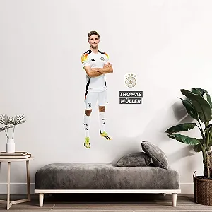 Настінна наклейка K&L Wall Art DFB German National Team Müller 30 x 90 см synthetic.ua - Фото 1