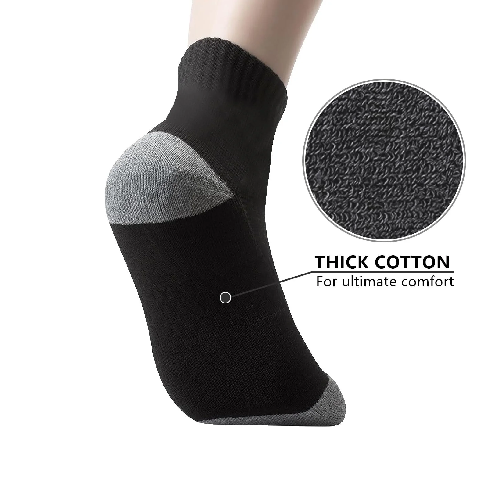 Набір шкарпеток для спорту 12 пар для чоловіків та жінок, фото №3