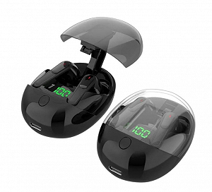 Наушники беспроводные блютуз TWS Pro One с боксом для зарядки Black 16504 synthetic.ua - Фото 1