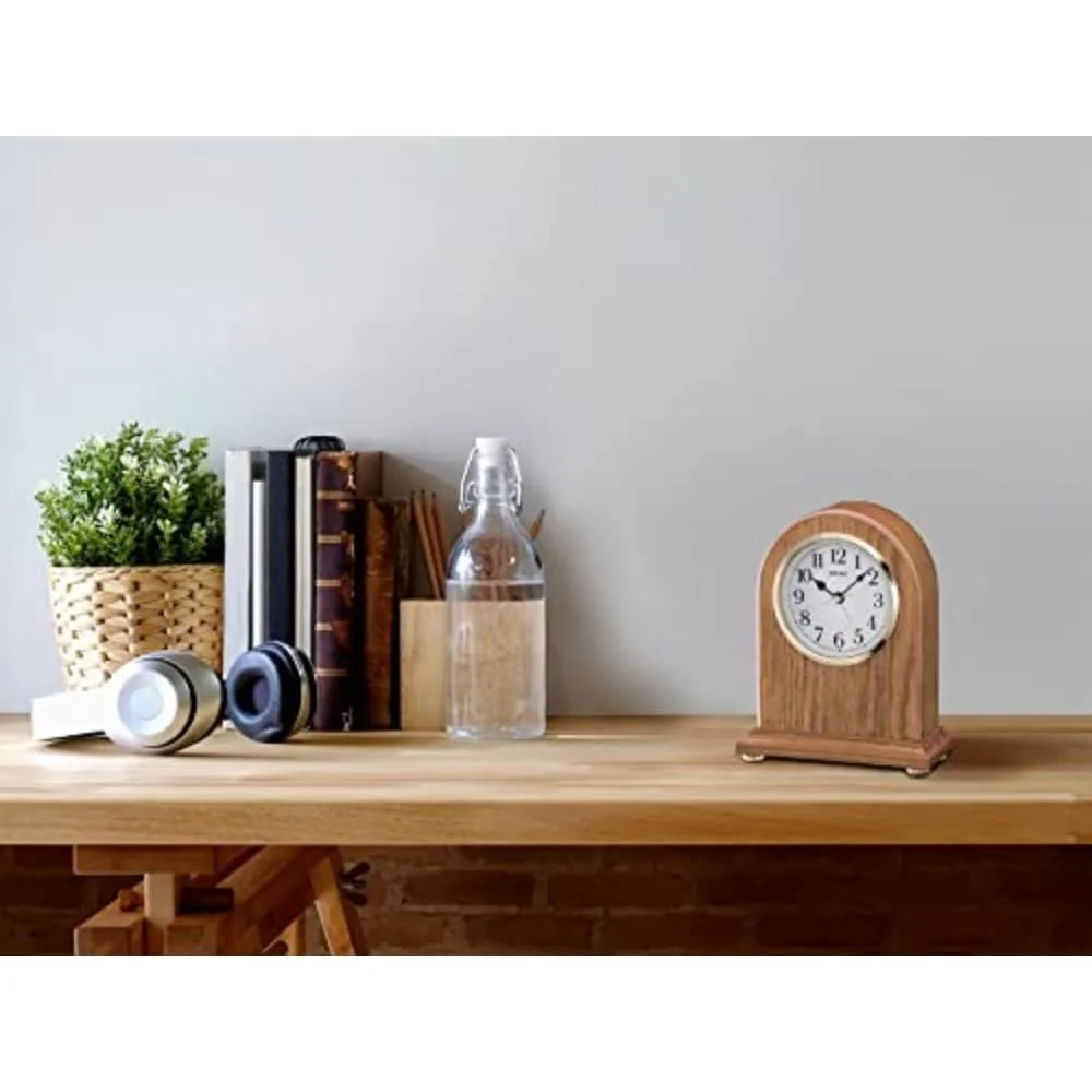 Будильник Камінний Дерев'яний Seiko QXE031B, фото №2 Будильник Камінний Дерев'яний Seiko QXE031B, фото №2