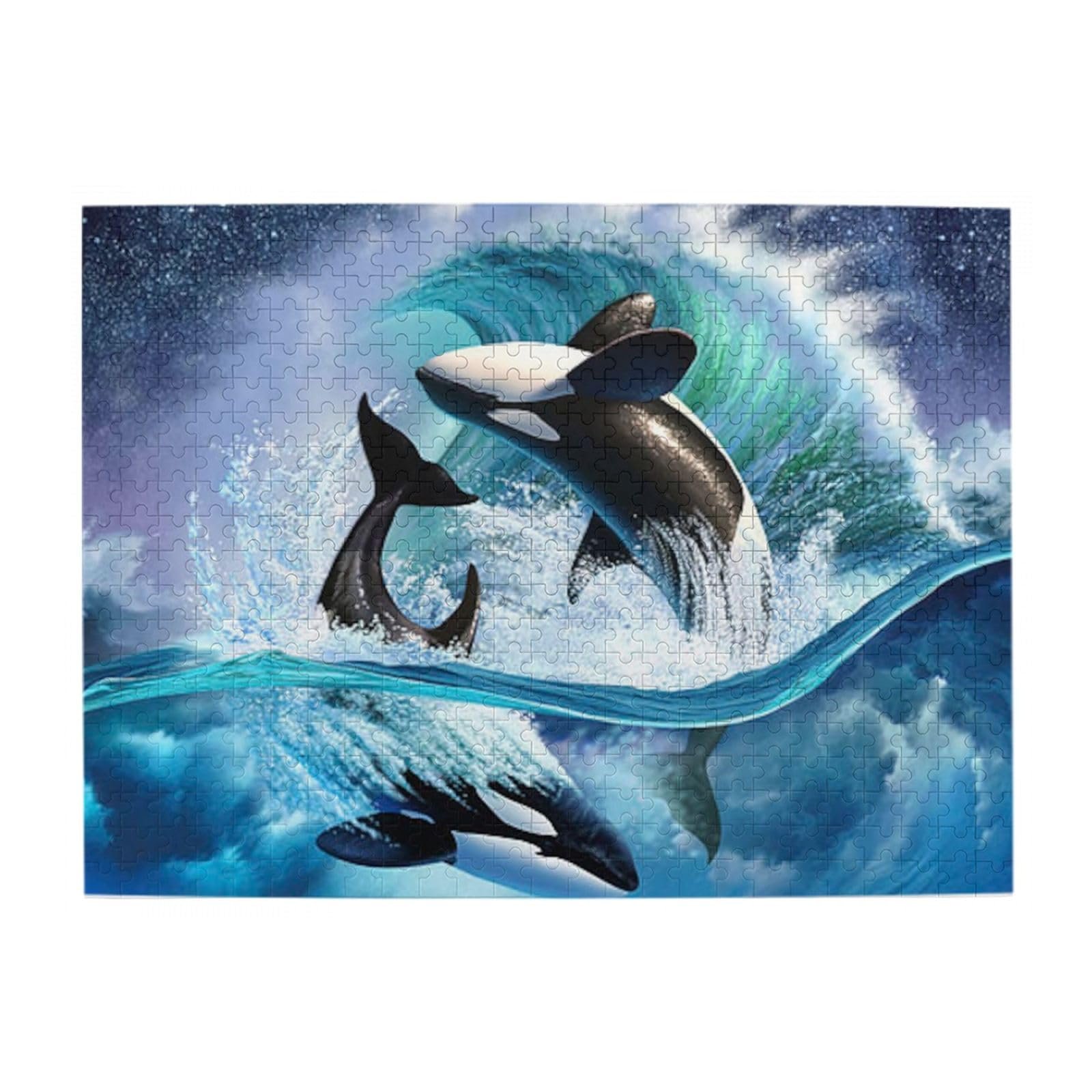 Пазл деревянный Orca Killer Whales Waving 500 деталей 38 х 52 см, фото №4