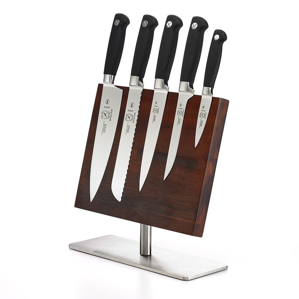 Набір ножів Mercer Culinary Genesis, кований, магнітна дошка-підставка з 6 предметів, 28,9 см x 22,9 см, нержавіюча сталь, фото №3