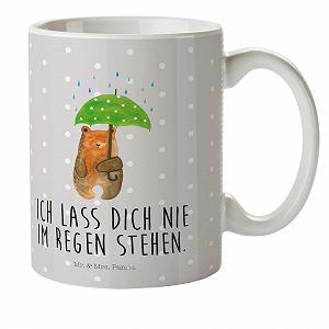 Детская Кружка Mr. & Mrs. Panda Медведь Зонтик 300 мл - Фото 1