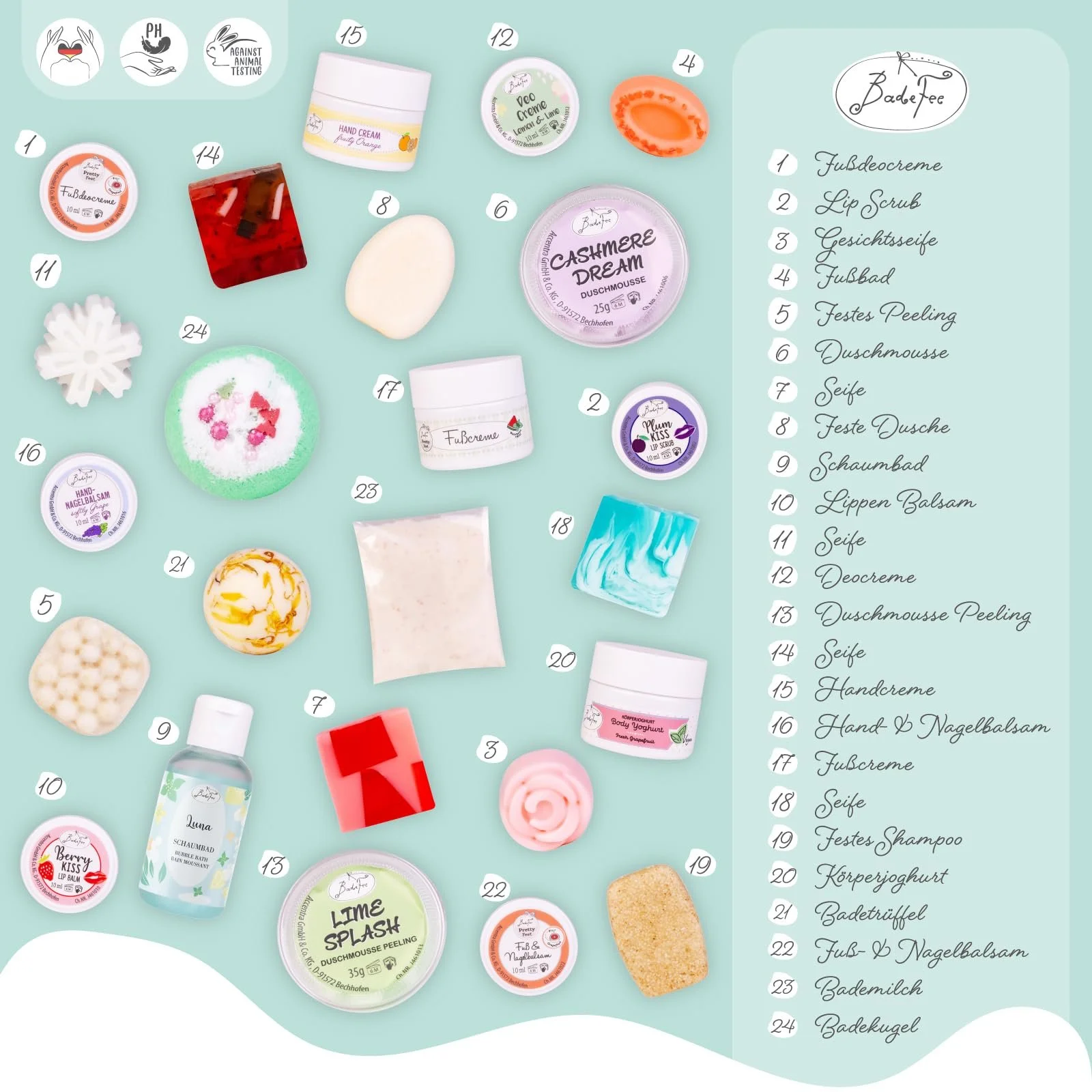 Адвент-календар BadeFee Nutcracker 2025 для жінок, 24 косметичні продукти, фото №5 Адвент-календар BadeFee Nutcracker 2025 для жінок, 24 косметичні продукти, фото №5