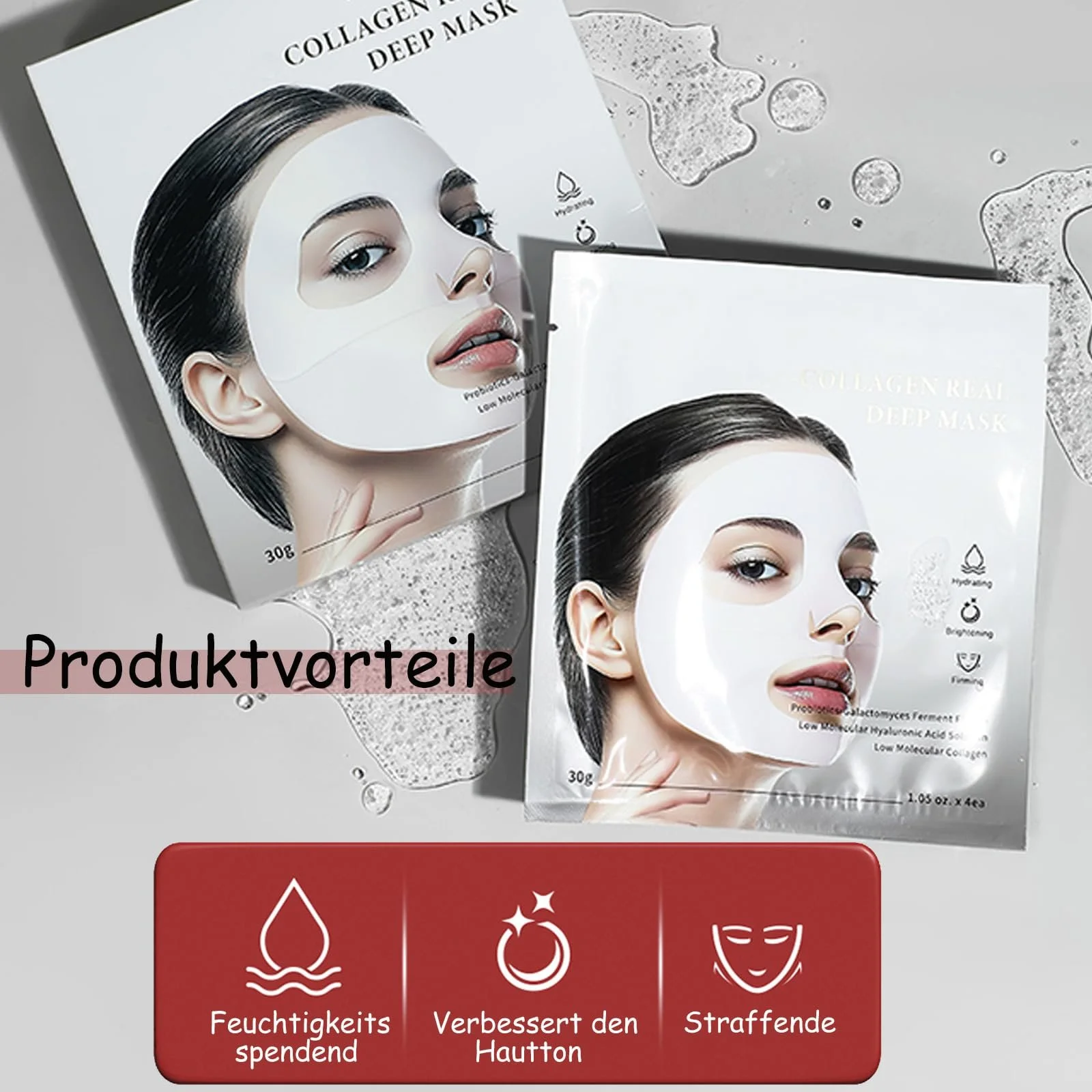 Маска Soleneva Collagen The More You Put On The Thinner Sleep Masks, фото №4