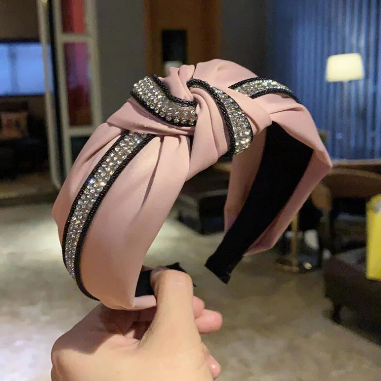 Brillabenny Елегантний Святковий Обруч на голову Рожевий, фото №2