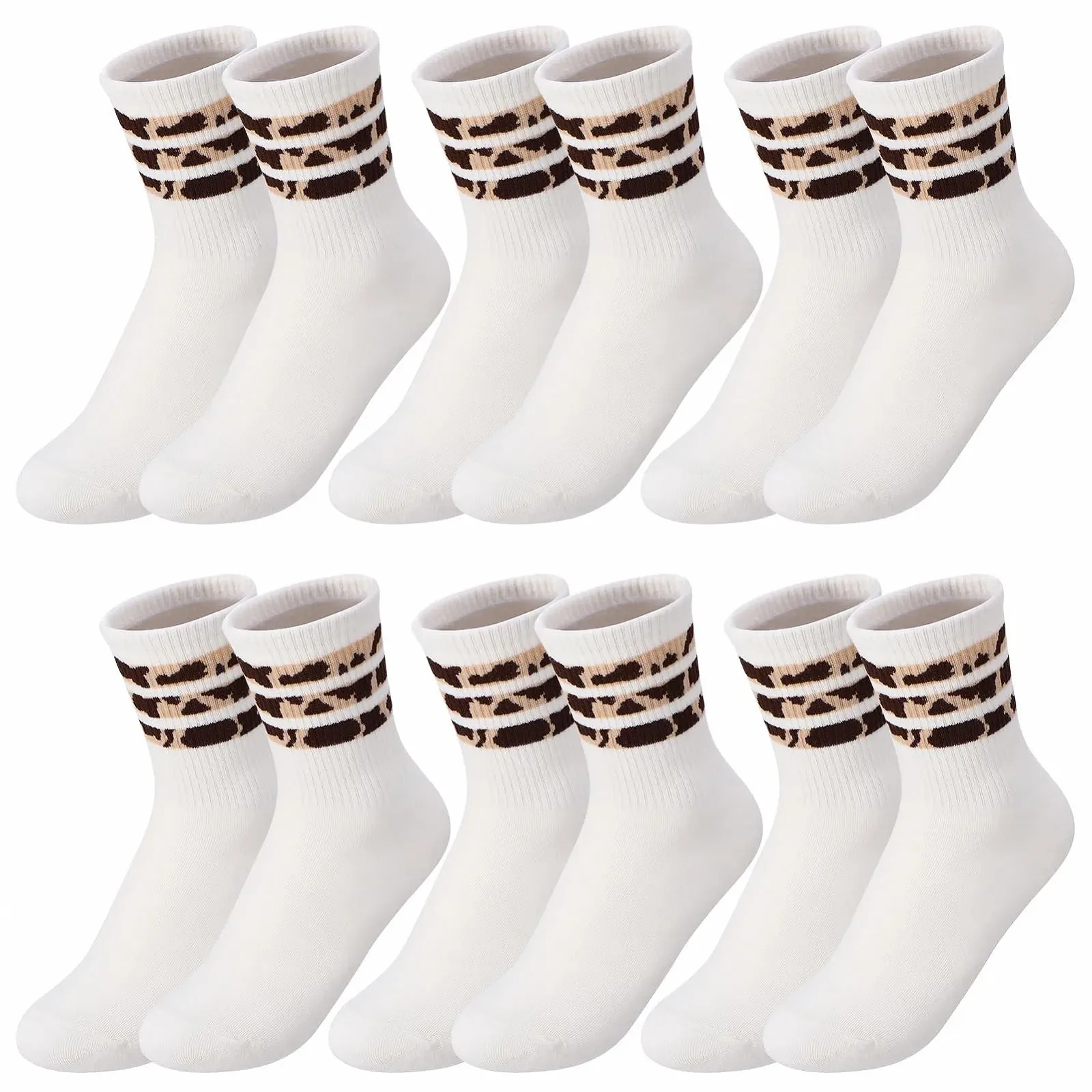 Шкарпетки Жіночі з леопардовим принтом 6 пар, розмір 35-39, фото №8