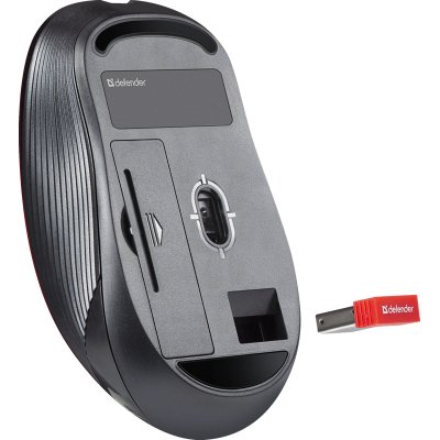 Мышка Defender Gassa MM-105 Wireless Red (52103), фото №5 Мышка Defender Gassa MM-105 Wireless Red (52103), фото №5