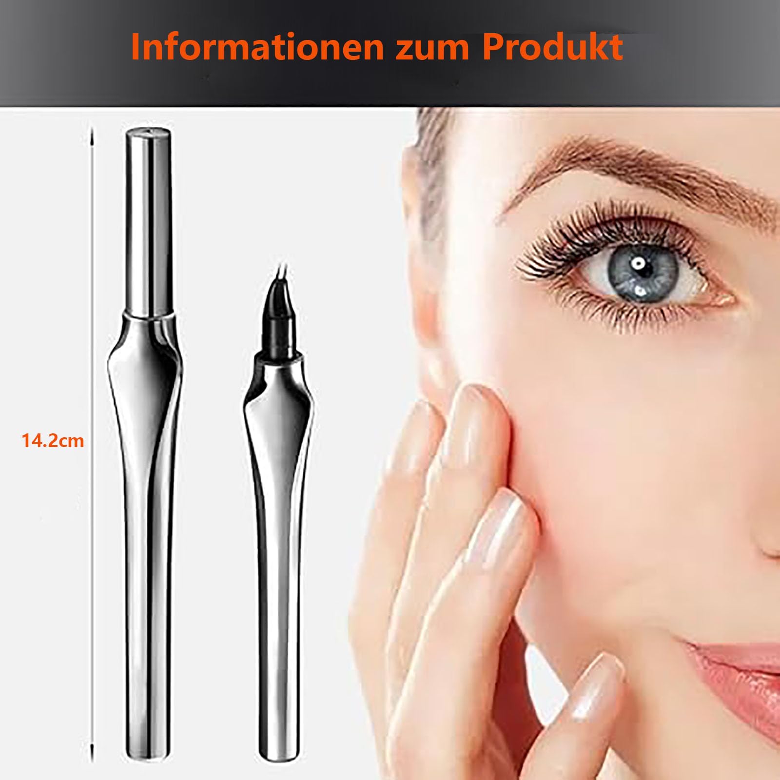 Олівець для брів Two-part 3D срібний, фото №5