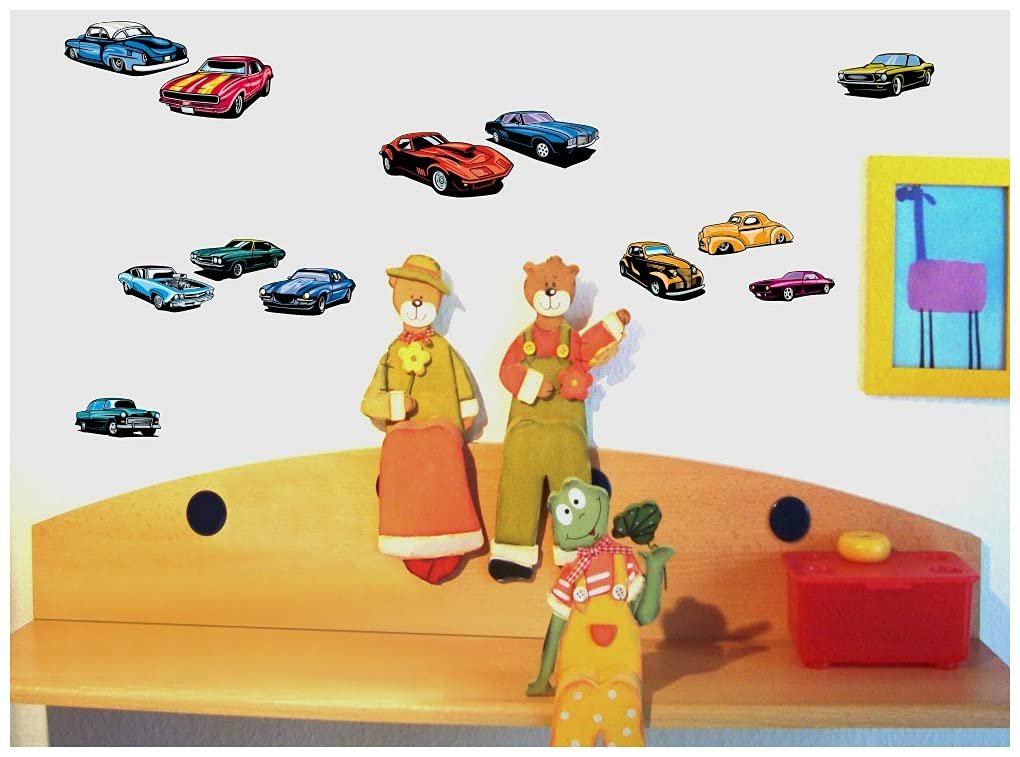 Наклейки на стіну Mega Cars Supercars Set 60 Hot Rod Muscle Car 10x 16x26 см, фото №2 Наклейки на стіну Mega Cars Supercars Set 60 Hot Rod Muscle Car 10x 16x26 см, фото №2