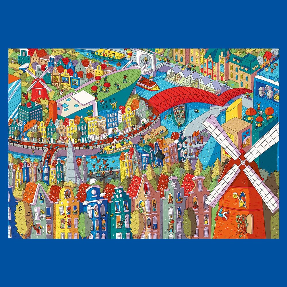 Пазл Trefl Prime UFT Eye-Spy Sneaky Peakers Amsterdam, Netherlands 1000 элементов Толстый картон Organic EKO, фото №2