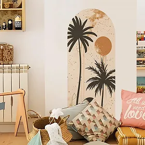 Наклейки на стіну Runtoo Large Boho Palm Tree Modern Simple 150 x 56 см - Фото 1