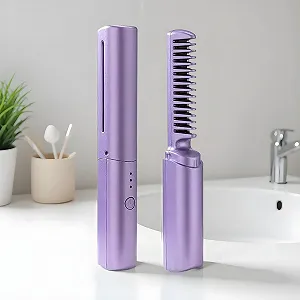 Випрямляч для волосся Portable USB Rechargeable Керамічний Бездротовий synthetic.ua - Фото 1