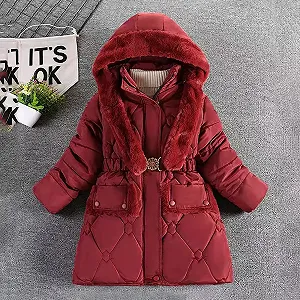 Зимова куртка для дівчат та хлопчиків, довга куртка-пуховик synthetic.ua - Фото 1