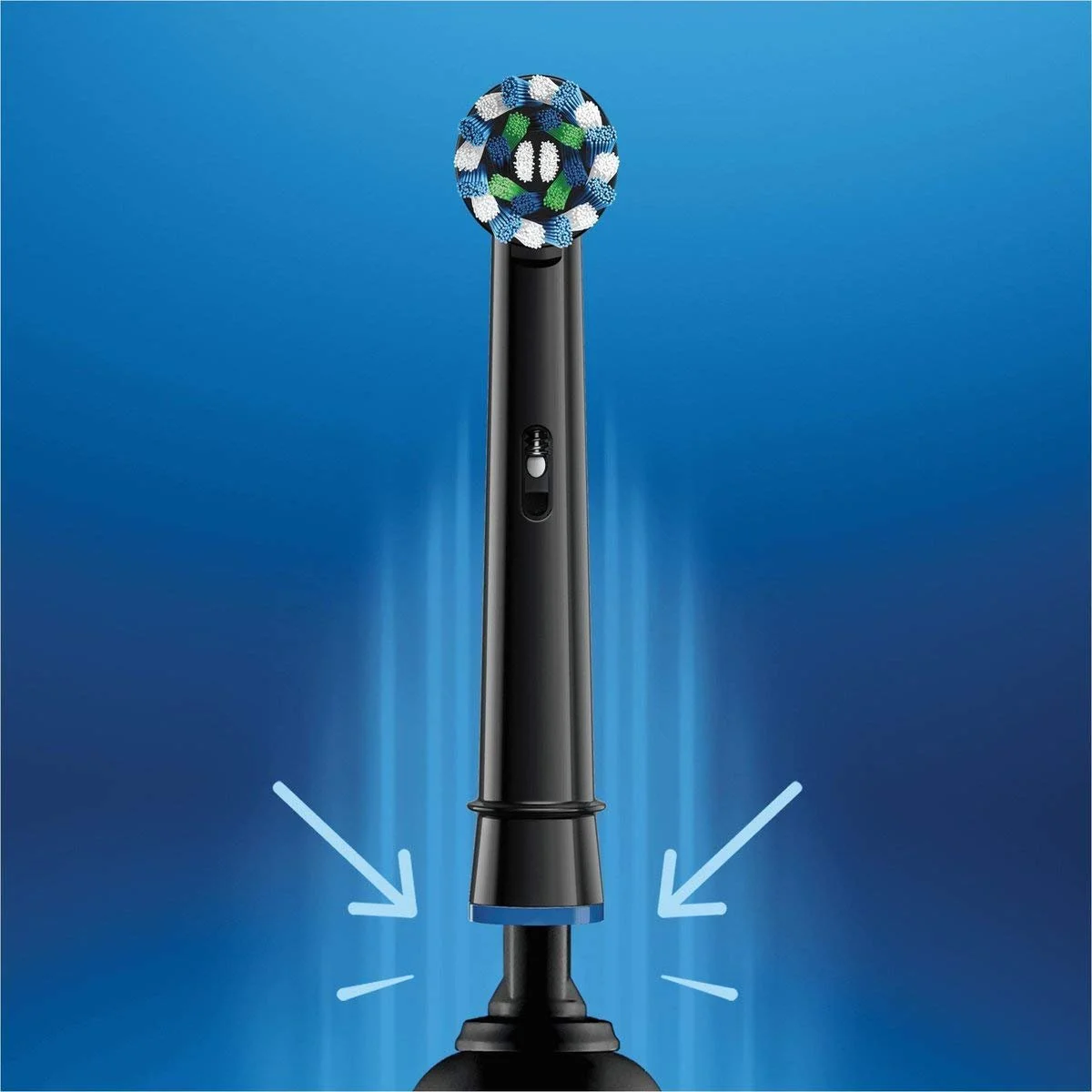 Змінні насадки для електричної зубної щітки Oral-B CrossAction Чорні (4 шт.), фото №3