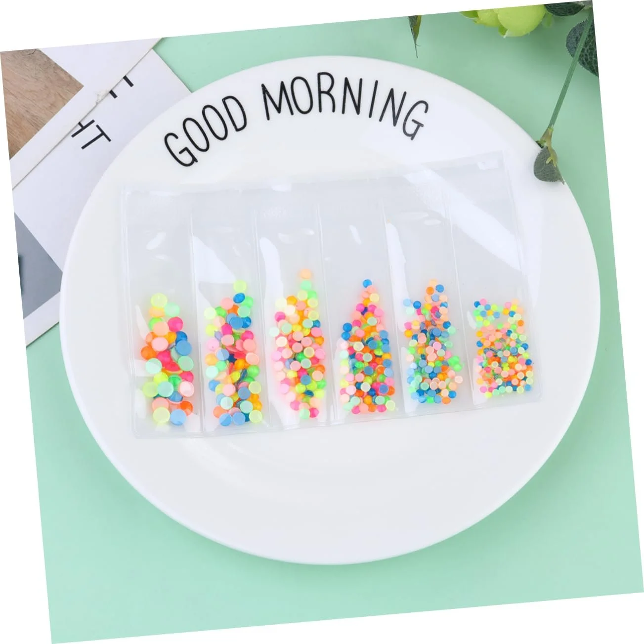 Стрази для нігтів Віяло 850 шт. Набір, фото №7