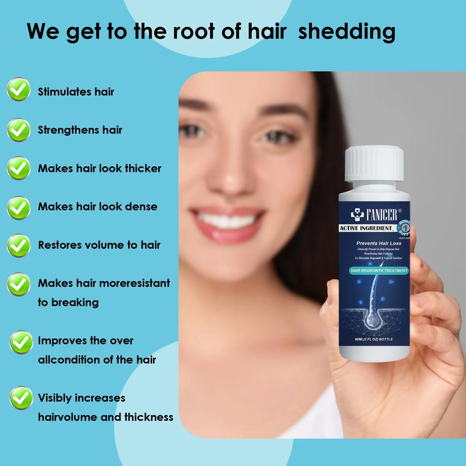 Олія для росту волосся 60 мл, Живильна сироватка для волосся, фото №2