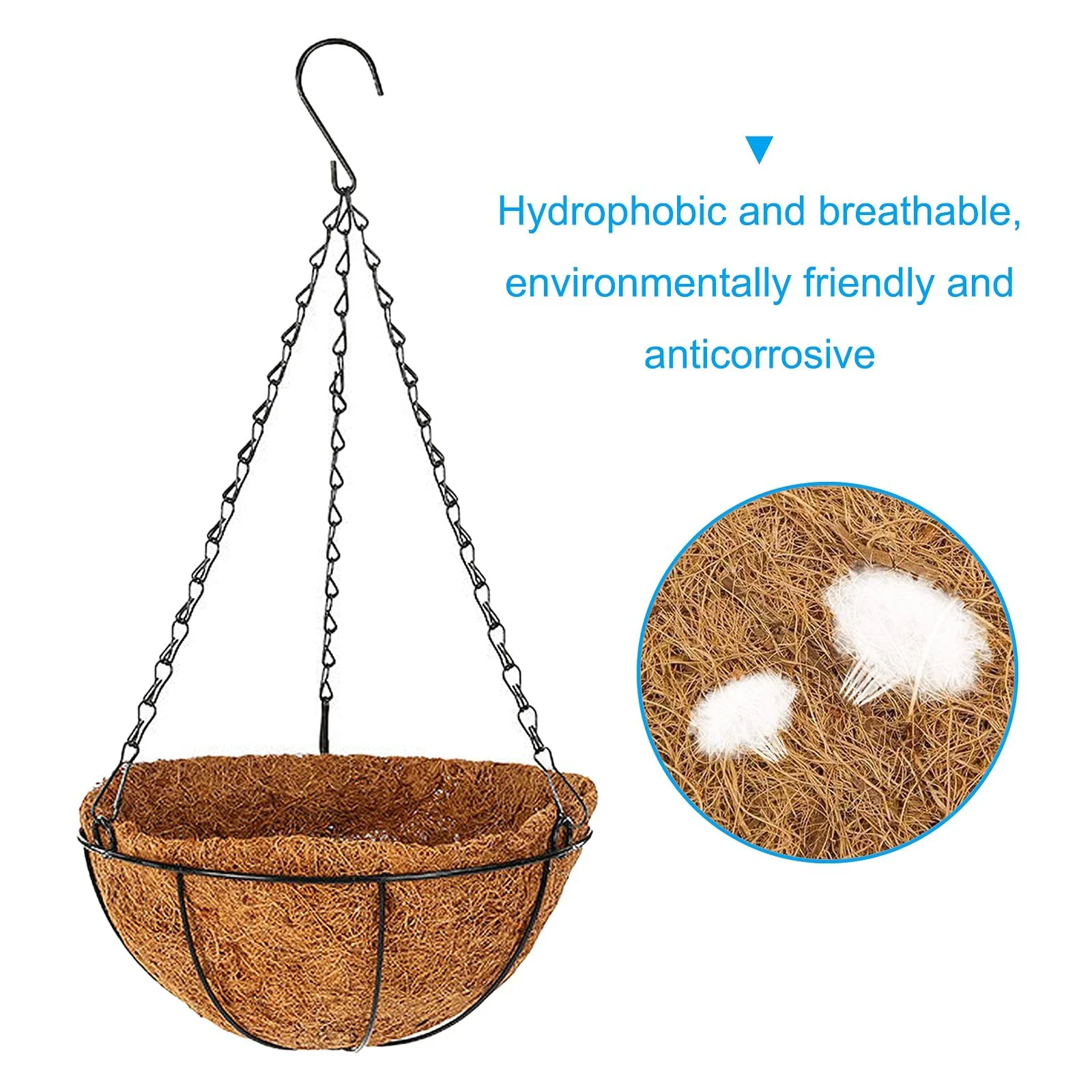 Кокосові вкладиші hifrom Набір 2 шт. 30 см, фото №4