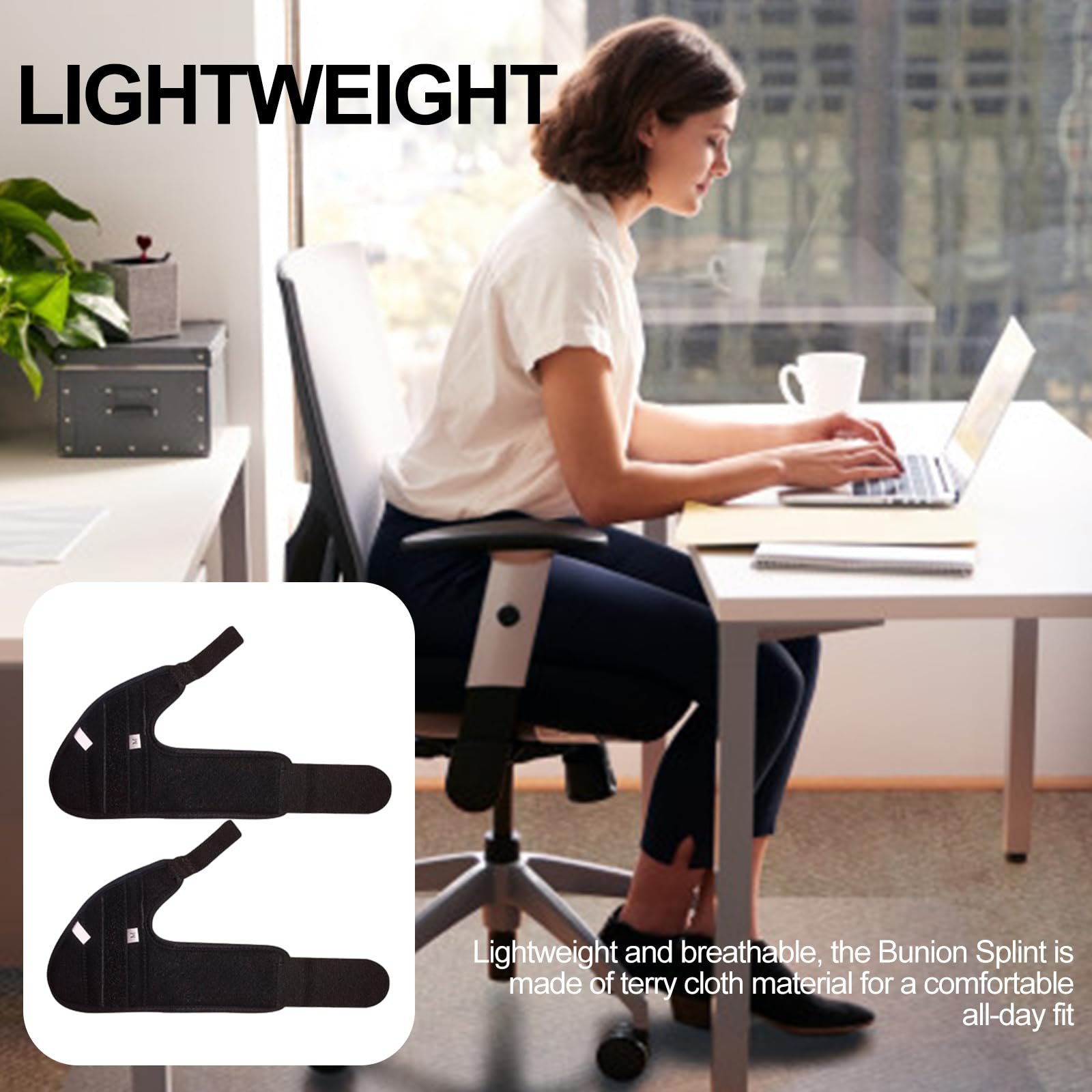 Пов'язка для корекції Hallux Valgus, Денна та нічна шина для чоловіків та жінок, фото №7