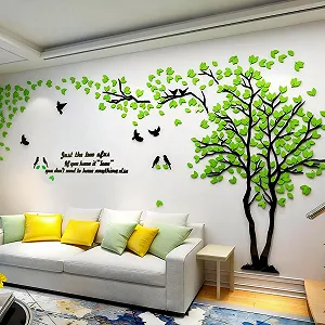 Наклейка на стіну 3D Tree DIY дерево ПВХ - Фото 1