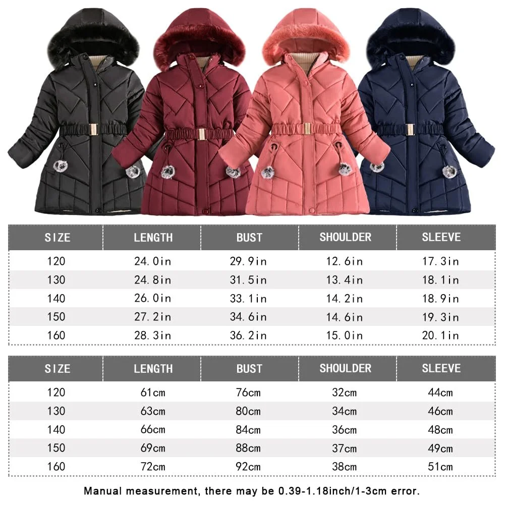 Дитяча зимова куртка L SERVER для дівчаток, фото №3