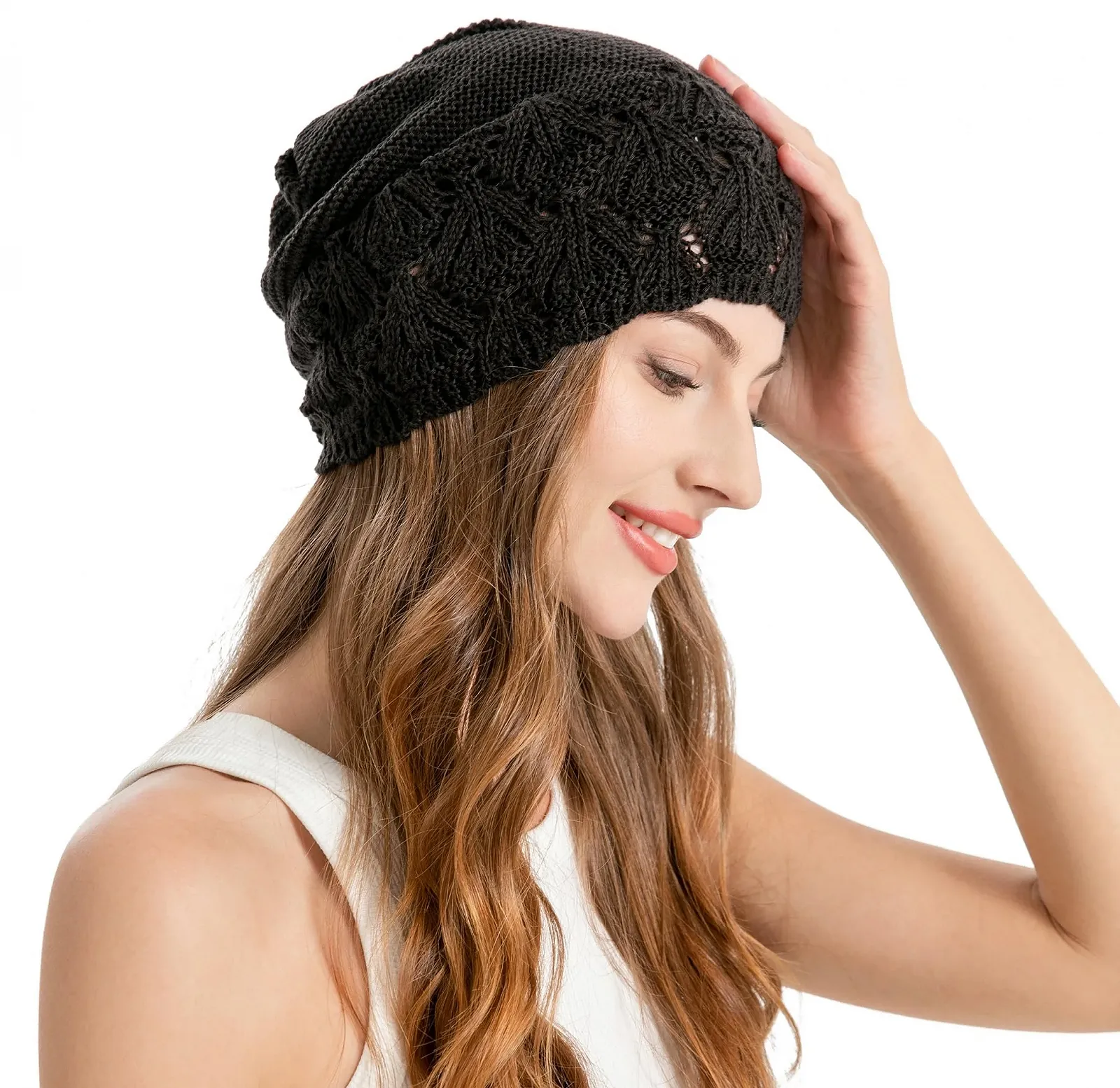 Летняя вязаная крючком шапка ZLYC в стиле винтаж, фото №4 Летняя вязаная крючком шапка ZLYC в стиле винтаж, фото №4