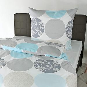 Постільна білизна Мако Сатин Pattern 6383 155x220, бірюзовий - Фото 1