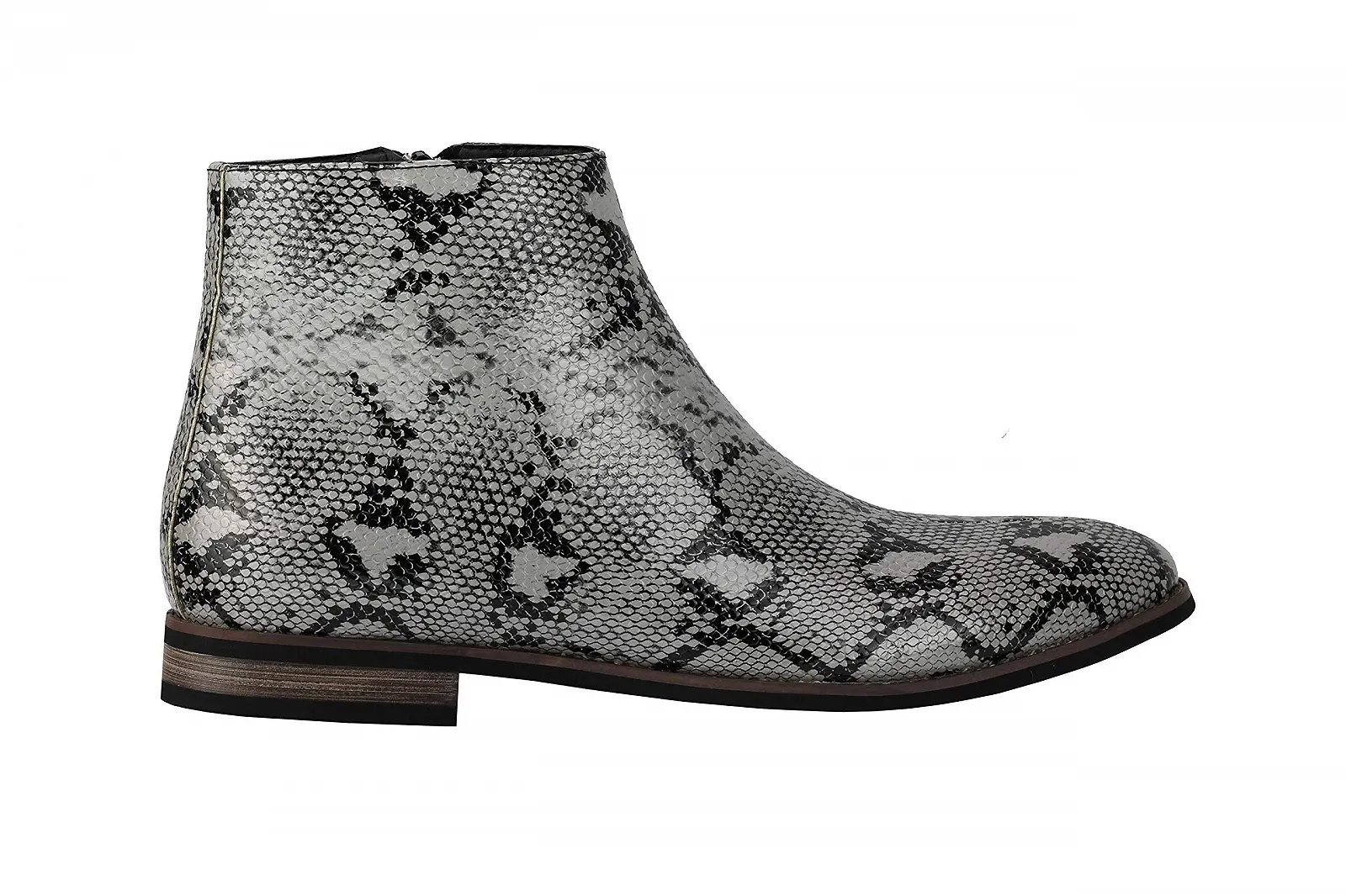 Челси ботинки Xposed Искусственная лакированная кожа Змеиный принт, фото №3