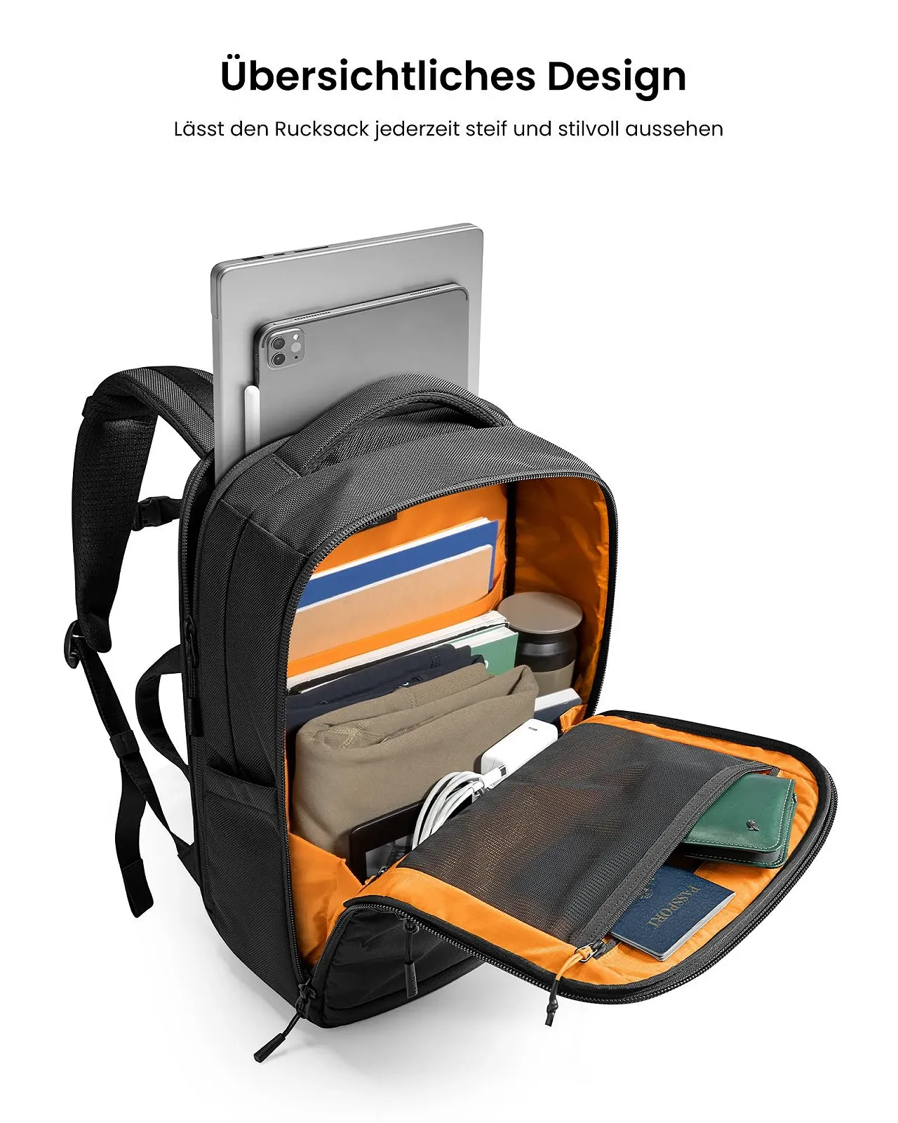 Рюкзак для ноутбука tomtoc X-Pac TechPack-T73 15,6 дюйма 28 л Чорний, фото №2 Рюкзак для ноутбука tomtoc X-Pac TechPack-T73 15,6 дюйма 28 л Чорний, фото №2