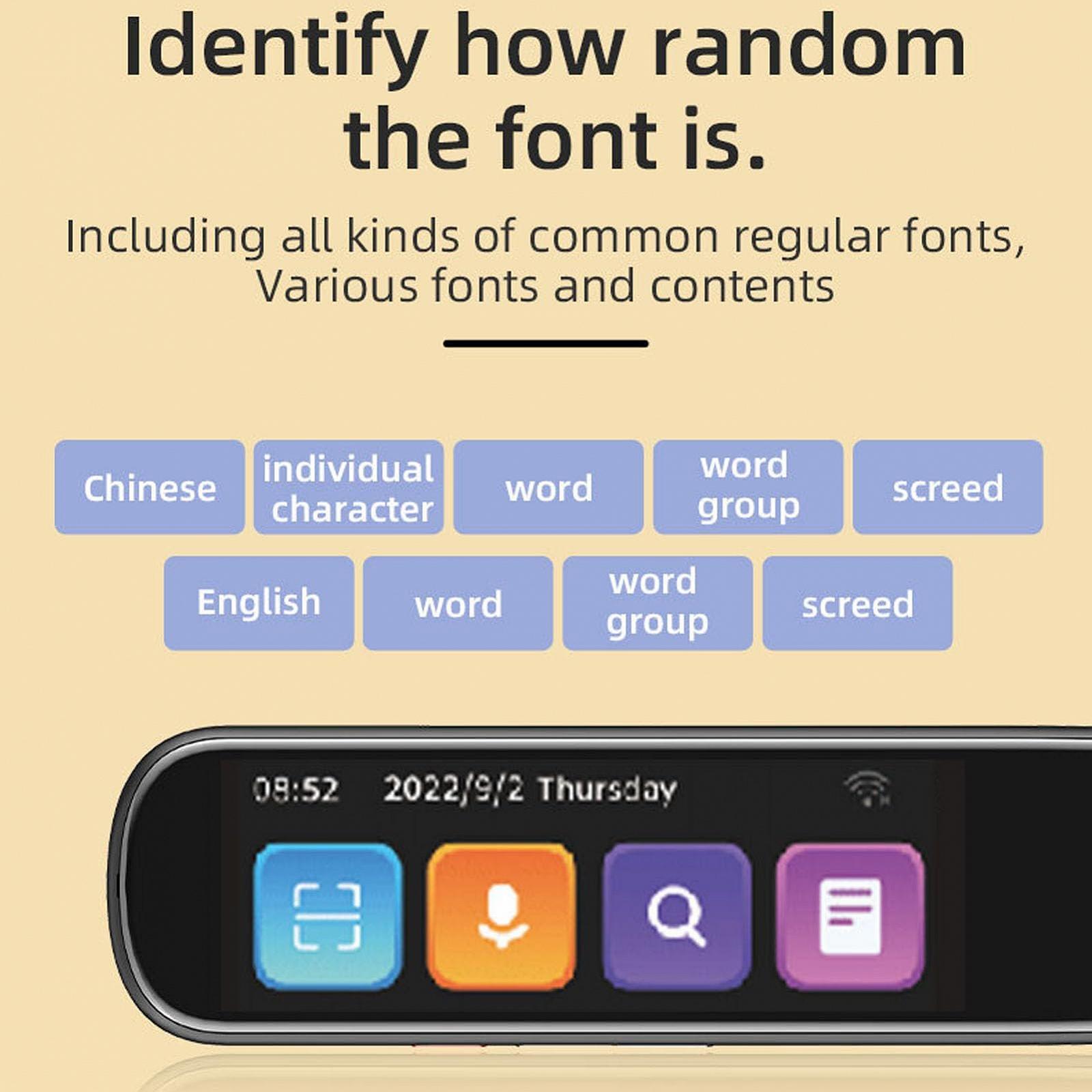 Ручка для чтения при дислексии, для перевода, Traductor De Voz Instantaneo, для чтения, цифровой считыватель, фото №4