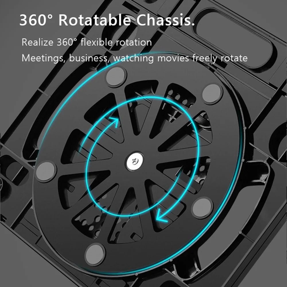 Підставка для ноутбука обертова регульована складна універсальна портативна, фото №7