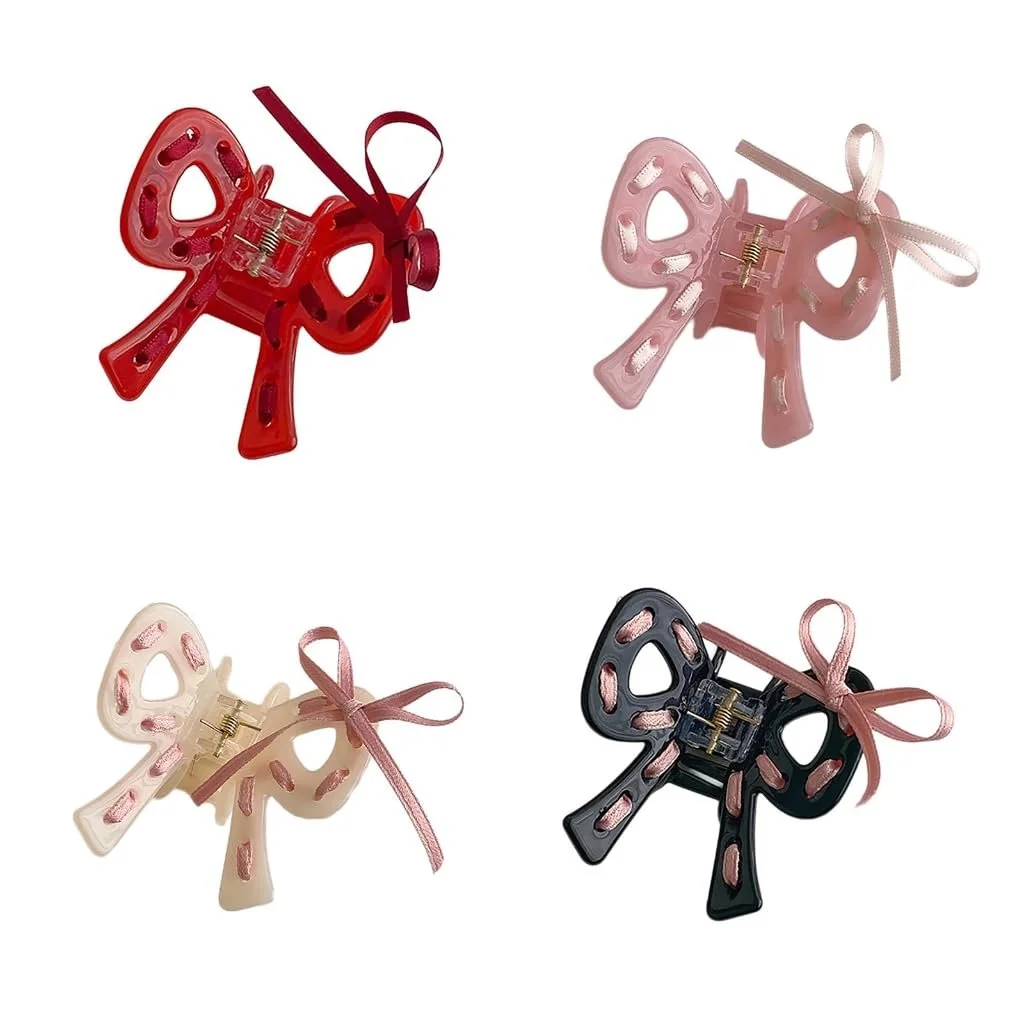 Заколки для волос Yjcnelcr для женщин, деликатный бант, зажим для волос для женщин и девочек, зажим для тонких волос, нескользящий зажим для волос, деликатный зажим для волос для путешествий, заколки для волос, аксессуары для волос для девочек, фото №4