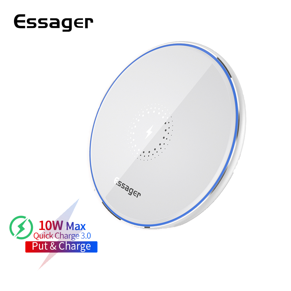 Беспроводное зарядное устройство ESSAGER Charge Wireless white PS, фото №1 Беспроводное зарядное устройство ESSAGER Charge Wireless white PS, фото №1