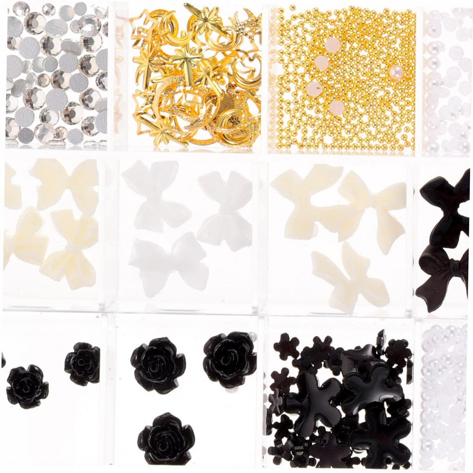 Стразы для ногтей EXCEART Черный Цвет, 4 коробки, фото №8 Стразы для ногтей EXCEART Черный Цвет, 4 коробки, фото №8