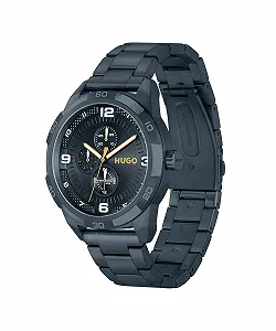 Мужские Кварцевые Часы HUGO Multi Dial Коллекция Grip 1530278, Синий synthetic.ua - Фото 1
