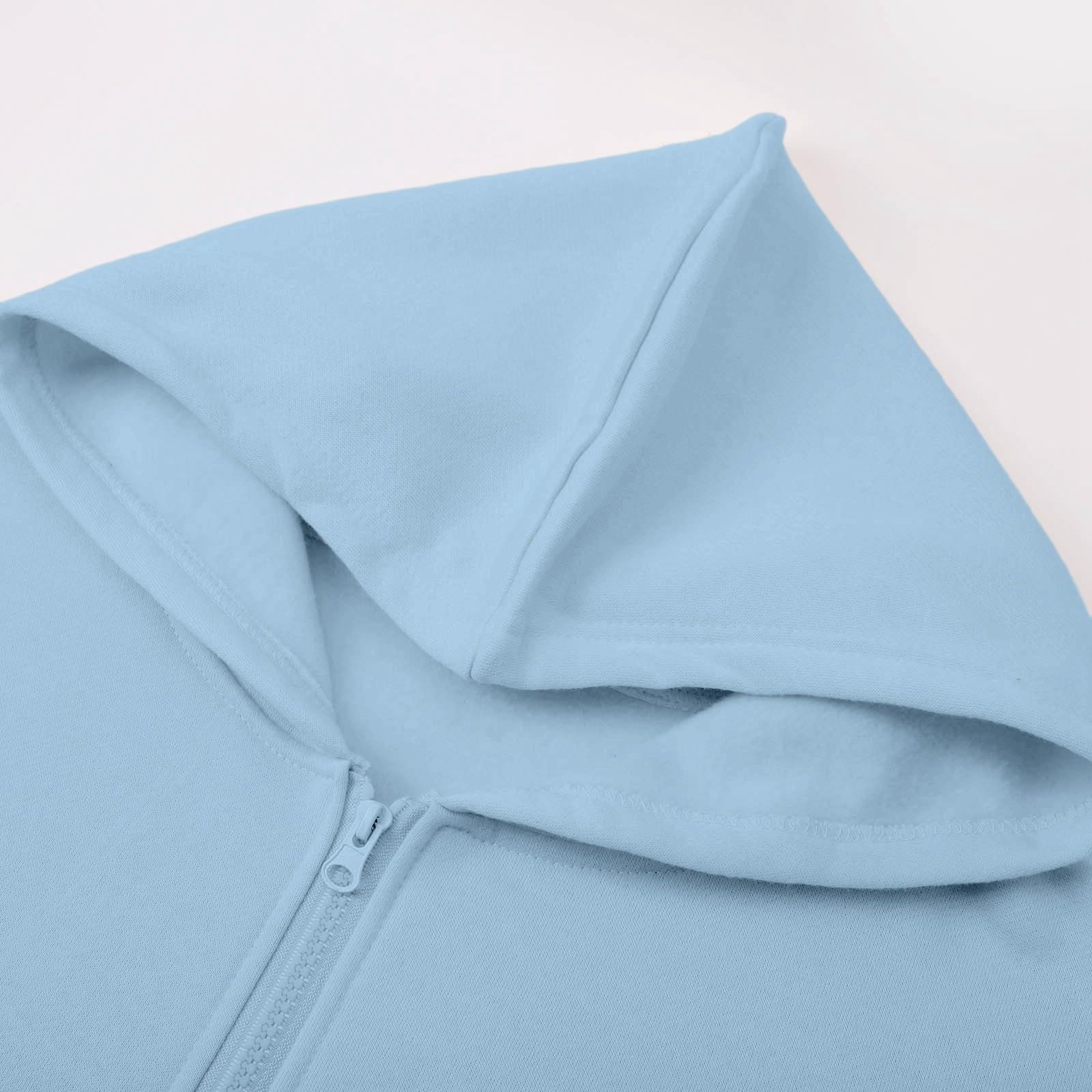 Толстовка Женская Свитшот Куртка Oversize Верхняя одежда Молния Куртка Легкие Худи Y2K Колледж Длинный рукав Молния Толстовка Необычная Свитшот для весны осени Спортивный стиль, фото №5