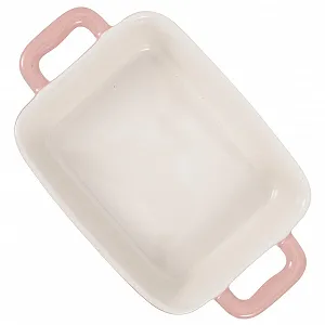 Форма для запікання Ciieeo керамічна прямокутна з антипригарним покриттям Рожева - Фото 1