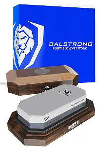 Набір точильних каменів DALSTRONG портативний у дубовому коробі #1000/#6000 grit корунд - Фото 1