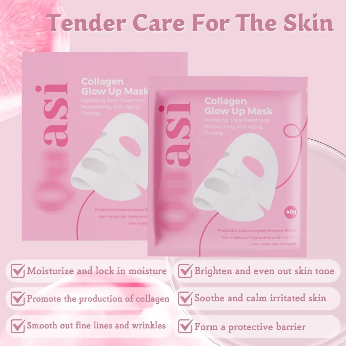 Маска для обличчя Quasi Bio Collagen для глибокого зволоження та пружності шкіри, фото №4 Маска для обличчя Quasi Bio Collagen для глибокого зволоження та пружності шкіри, фото №4