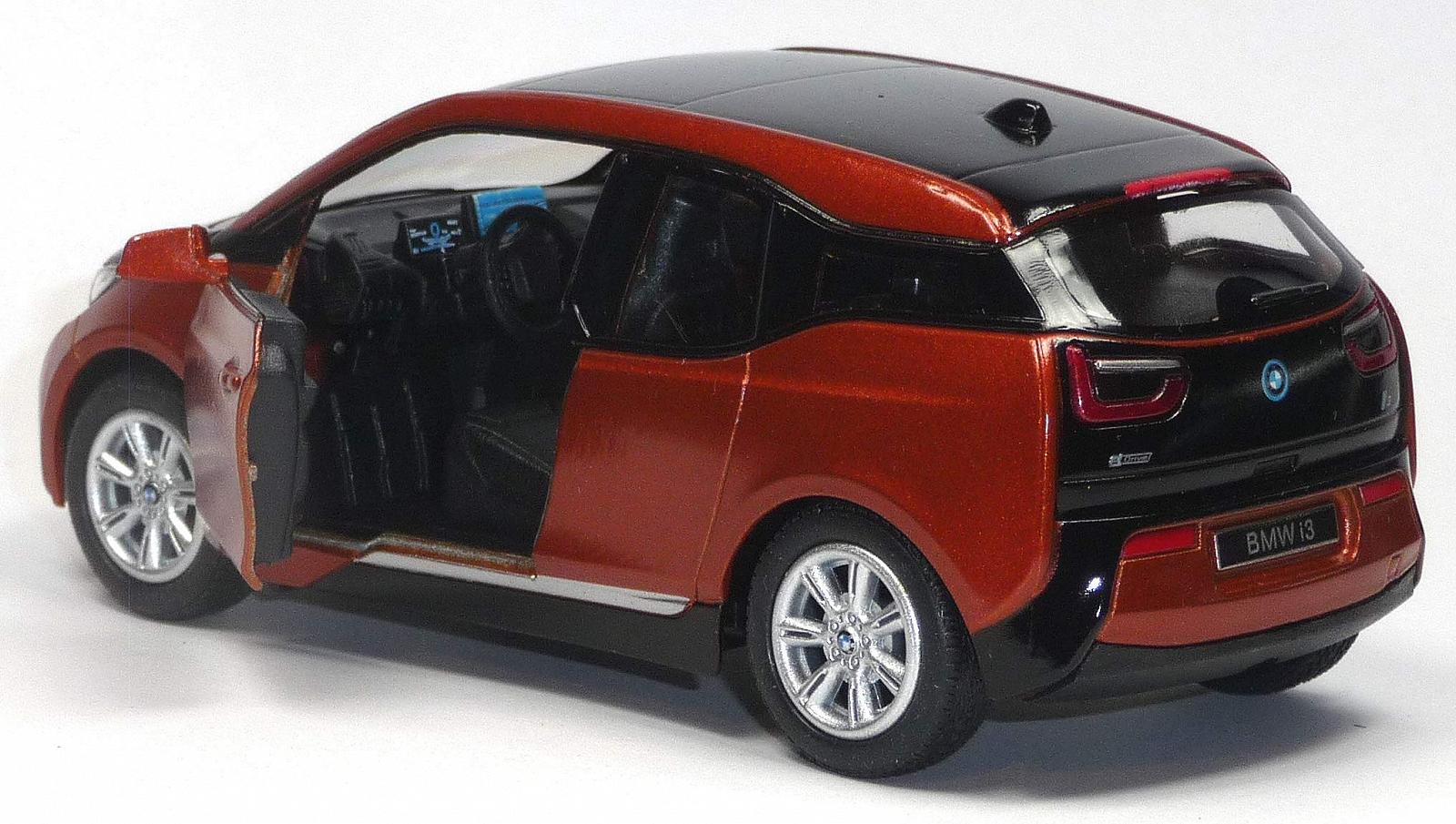 Модель автомобиля Generisch Model i3 Hybrid Vehicle Примерно 12 см Медный оранжевый металлик, фото №3
