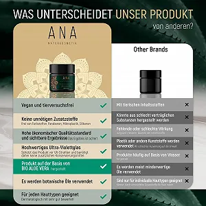 Крем для обличчя ANA Naturkosmetik Organic Hyaluronic Acid антивіковий зволожувальний денний та нічний 50 мл synthetic.ua - Фото 1