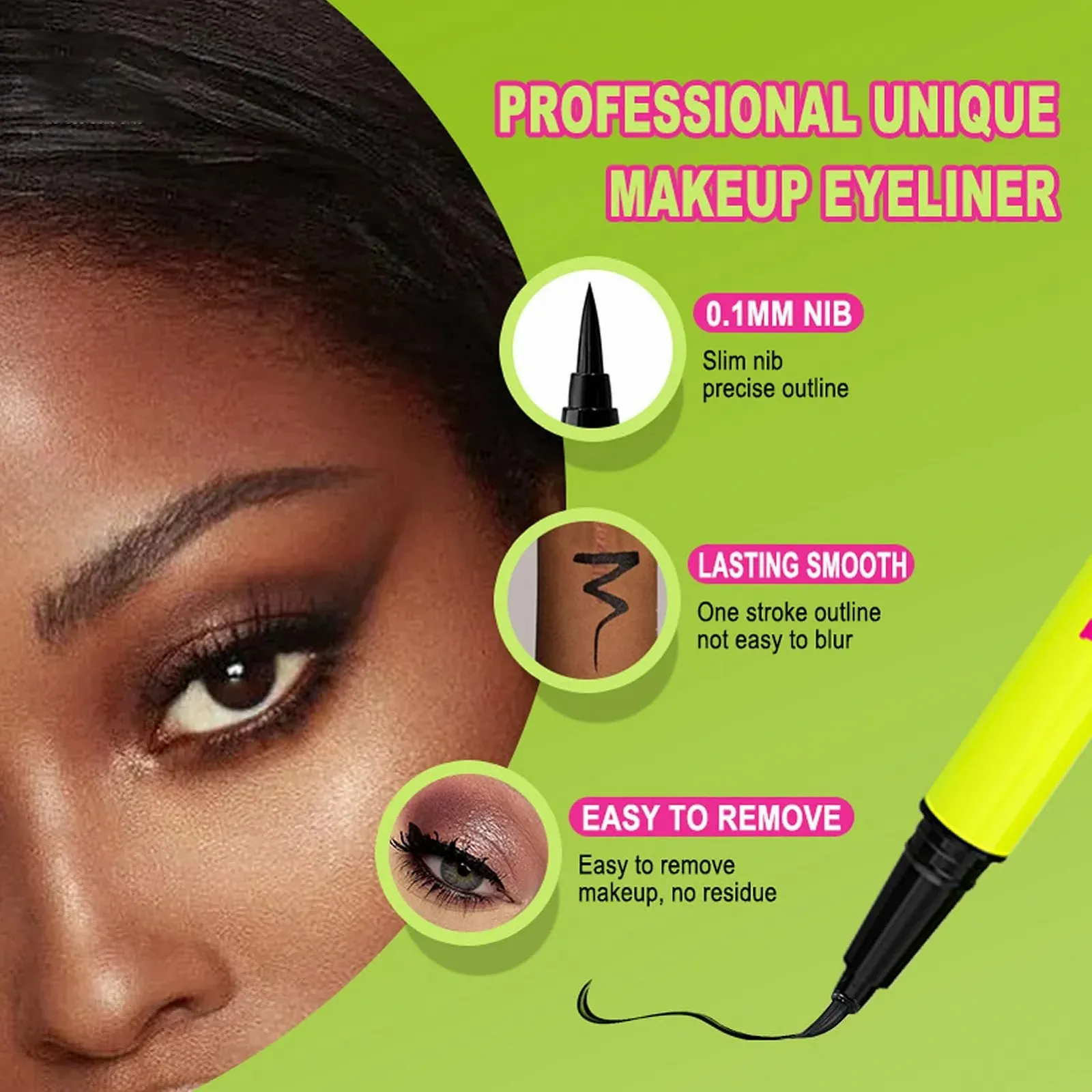 Підводка для очей Рідка фломастер ультратонкий, фото №7 Підводка для очей Рідка фломастер ультратонкий, фото №7