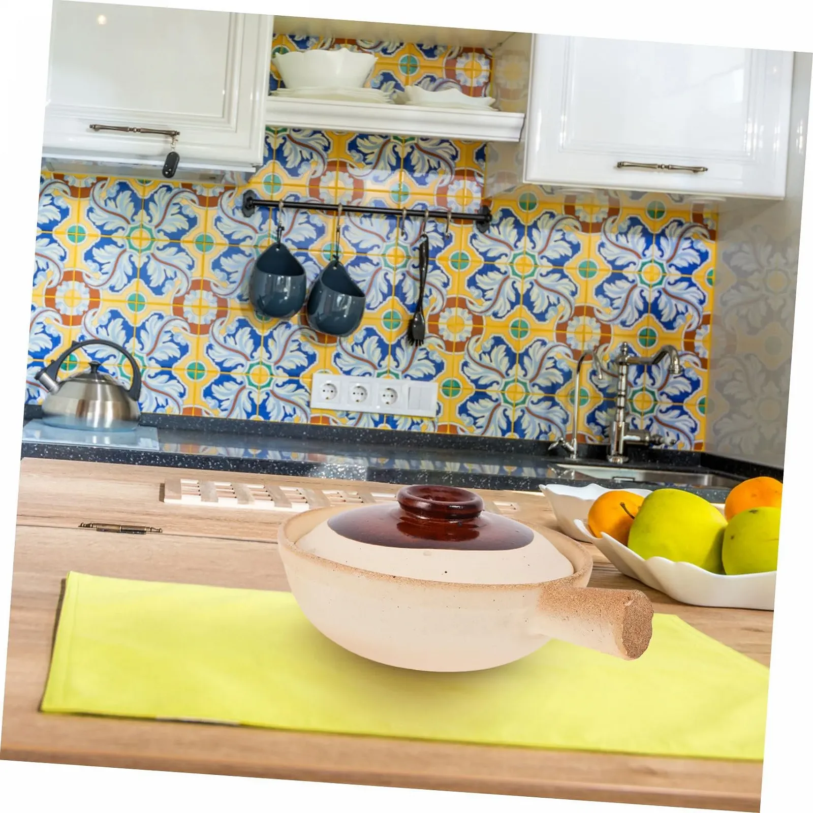 Горщик VALICLUD теракотовий керамічний з кришкою для духовки супів та тушкування компактний, фото №4