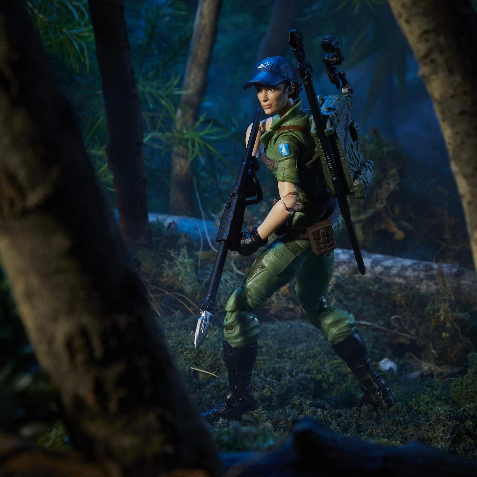 Фігурка G.I. Joe Hasbro Classified Series Lady Jaye 25, колекційна, іграшка преміум-класу з численними аксесуарами, масштаб 6 дюймів, з унікальним оформленням пакування CS, колір Rocket Cranberry, фото №7
