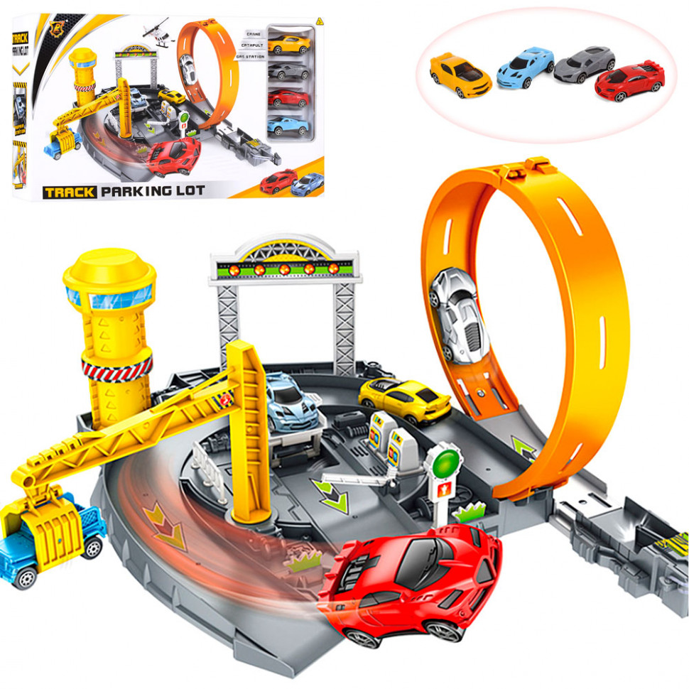 Ігровий набір трак з машинами PENG RONG P872-A Ігровий автотрак мертвої петлі, фото №1