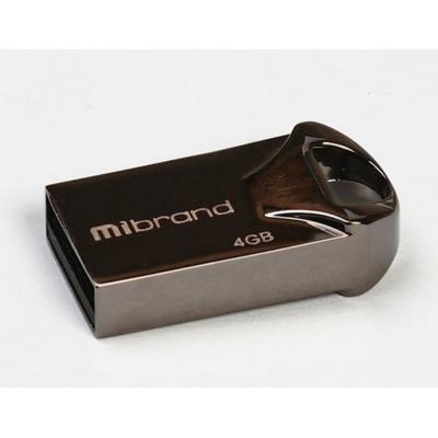 USB флеш-накопитель Mibrand 4GB Hawk Black 2.0 MI2.0/HA4M1B, фото №1