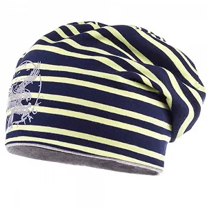 Шапка MaxiMo kids Eagle, Peacoat Print Унисекс Двусторонняя, Трикотаж Wachsgelb - Фото 1