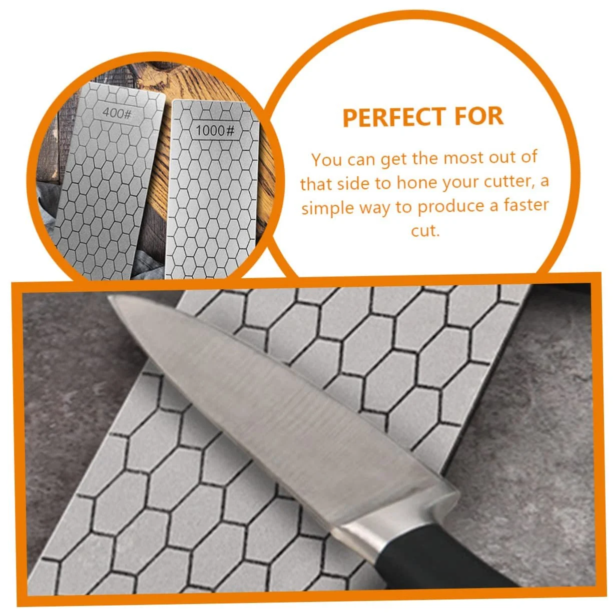 Точильний камінь Lurrose Алмазний 3 шт. Ергономічний, фото №7